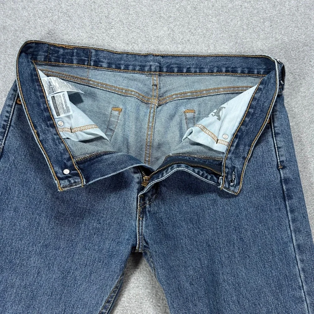 Levi's Jeans 505 Regular Fit Mens 33x34 Blue Denim Classic Workwear Casual